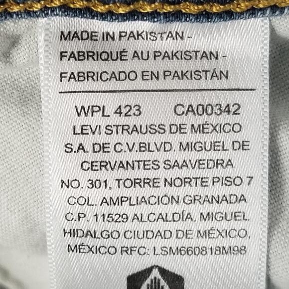 Levi Strauss Signature Jeans Mens 36x30 Straight Leg Stretch Denim Waterless - Picture 14 of 16